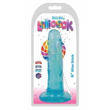 Lollicock 6 inches Slim Stick Dildo Blue Berry Ice