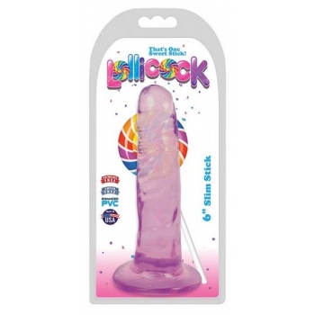 Lollicock 6 inches Slim Stick Dildo Purple Grape Ice