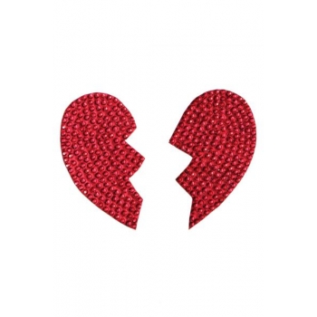 Pasties Broken Hearts Red