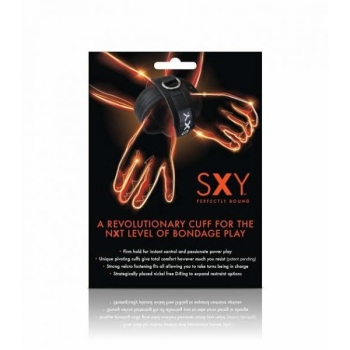 Sxy Cuffs Deluxe Neoprene Cross Cuffs - Perfectly Bound Black