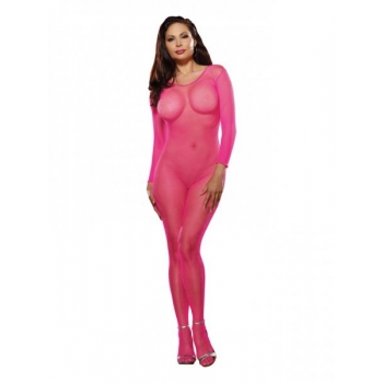 Body Stocking Neon Pink O/S Queen