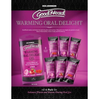 Goodhead Warming Oral Delight Gel 6 Pack