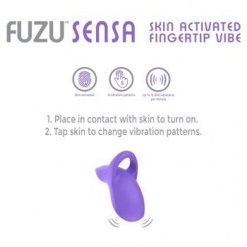 Fuzu Sensa Skin Activated Fingertip Vibe Purple