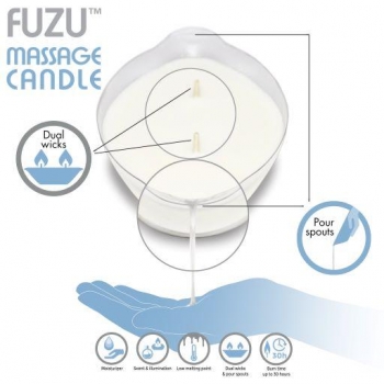 Fuzu Massage Candle - Freshly Unscented 4 Oz