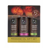 Massage Oil Gift Set Box 3 2oz Bottles Skinny Dip Naked In The Woods Guavalava