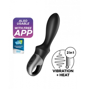 Satisfyer Heat Climax Black - Premium Anal Vibrator with Heating Function