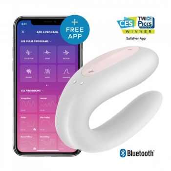 Satisfyer Double Joy White With App