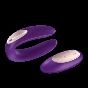 Partner Plus with Remote Purple Vibrator