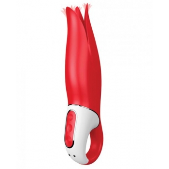 Satisfyer Vibes Flower Power Vibrator - Red