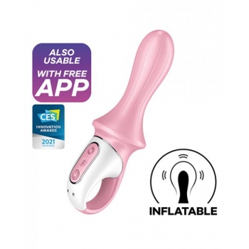 Satisfyer Air Pump Booty 5 Plus in Light Red