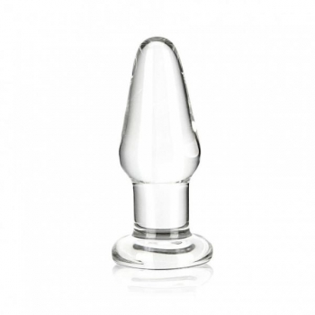 Glas 3.5 inches Glass Butt Plug Clear