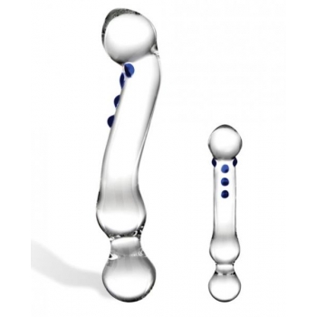 Curved G-Spot Glass Dildo: Handcrafted Elegance