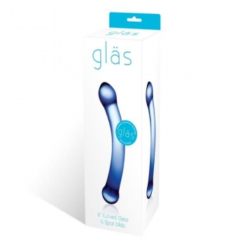 Glas 6 inches Curved Glass G-Spot Dildo