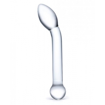 Glas 8 inches Slimline G-Spot Glass Dildo Clear