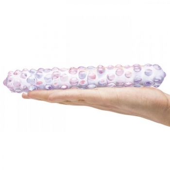 Glas 9 Purple Rose Nubby Dildo