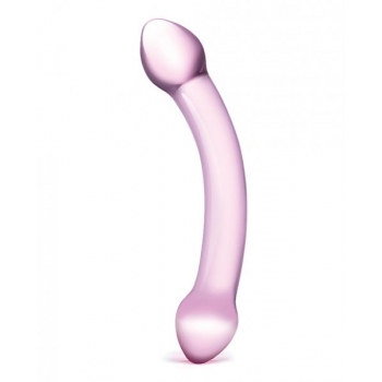 Glas Double Trouble Purple Dildo