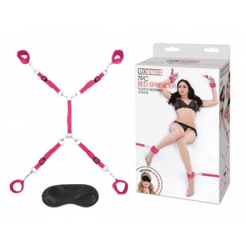 Lux Fetish 7pc Bed Spreader Hot Pink