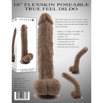 10 In Poseable Flexskin True Feel Dark