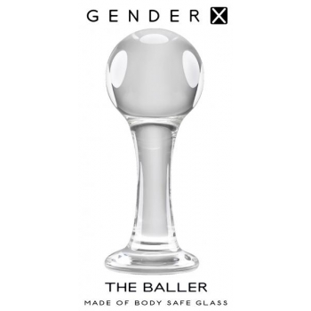 Gender X The Baller Glass Butt Plug