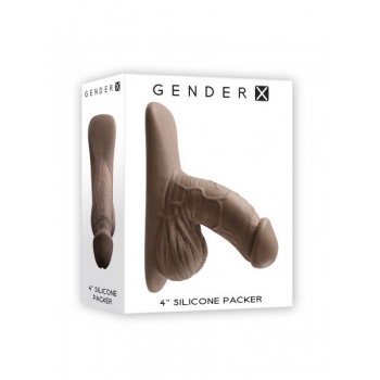 Gender X 4in Silicone Packer Dark