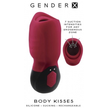 Gender X Body Kisses Vibrating Suction Massager