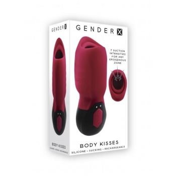 Gender X Body Kisses Vibrating Suction Massager