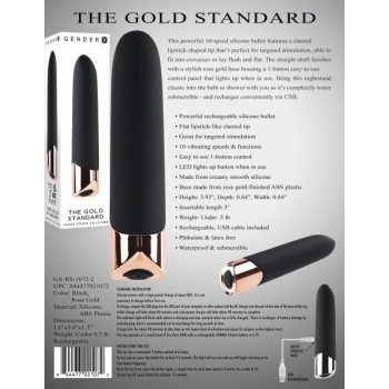 Gender X The Gold Standard - Powerful Bullet