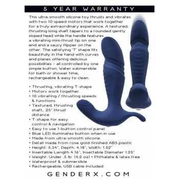 Evolved Novelties Gender X True Blue Prostate Stimulator