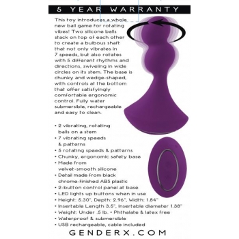 Innovative Rotating Vibrating Anal Beads