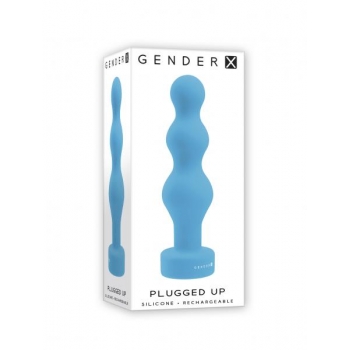 Gender X Plugged Up Beaded Vibrating Anal Plug