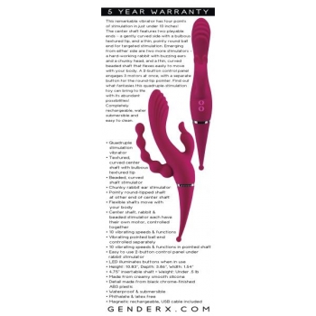 Evolved Novelties Gender X Four By Four Vibrator