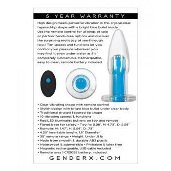 Evolved Novelties Gender X Electric Blue Vibrator