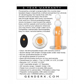 Gender X Orange Dream Beaded Shape Vibrator