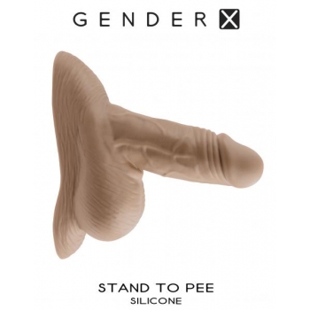 Gender X Stand To Pee - Medium Skin Tone Silicone