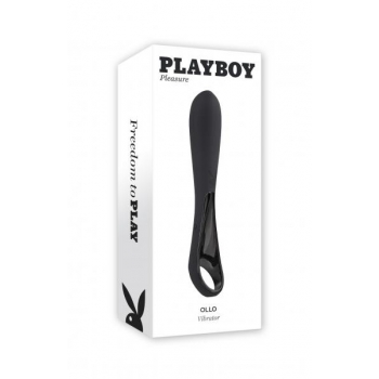 Playboy Ollo Black Vibrator - Evolved Novelties