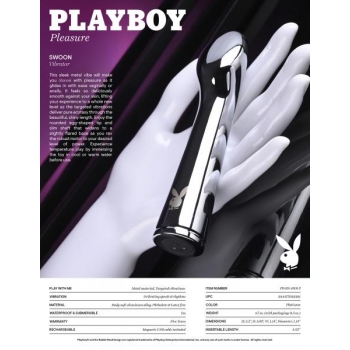 Playboy Swoon - Sleek Metal Vibrator