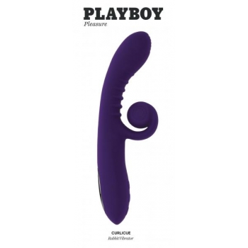 Playboy Curlicue Rabbit Vibrator - Evolved Novelties