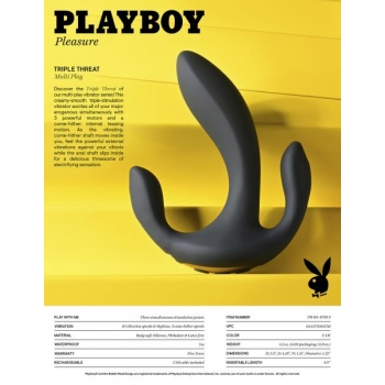 Playboy Triple Threat - Multi-Function Vibrator