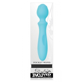 Pocket Wand Blue Petite Body Massager - Compact Pleasure