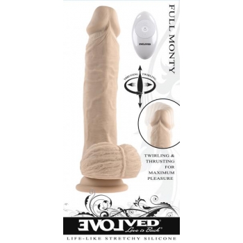 Evolved Full Monty Light Skin Tone Dildo