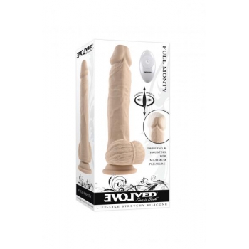 Evolved Full Monty Light Skin Tone Dildo