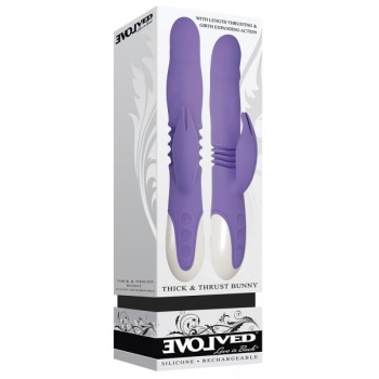 Thick & Thrust Bunny: Purple Rabbit Vibrator