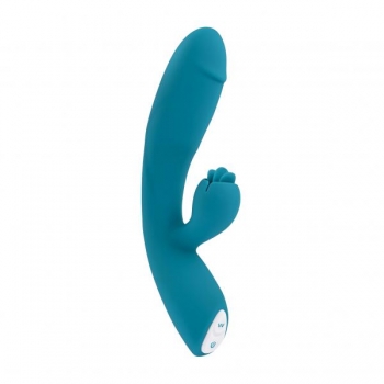 Evolved Fierce Flicker Rabbit Style Vibrator - Blue