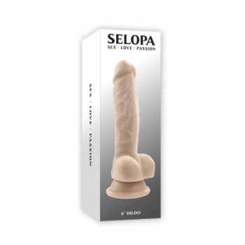 Selopa 6-Inch Dildo - Light Skin Beige