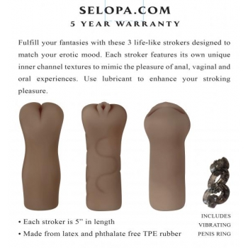 Selopa Party Pack Dark - 3 Strokers