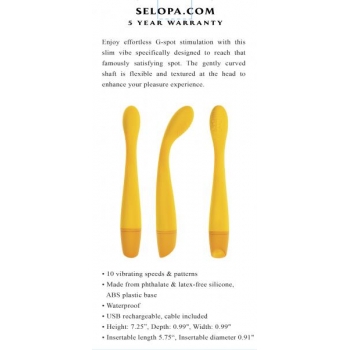 Selopa Lemon Squeeze Slim G-Spot Vibrator