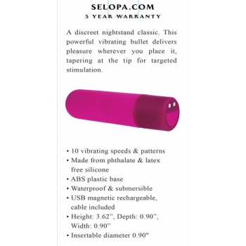 Selopa Tiny Temptation - Pink Bullet Vibrator