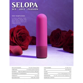 Selopa Tiny Temptation - Pink Bullet Vibrator