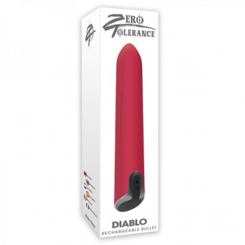 Diablo: Rechargeable Bullet Vibrator in Red