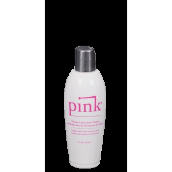 Pink Silicone Lube Flip Top Bottle 4.7 fluid ounces